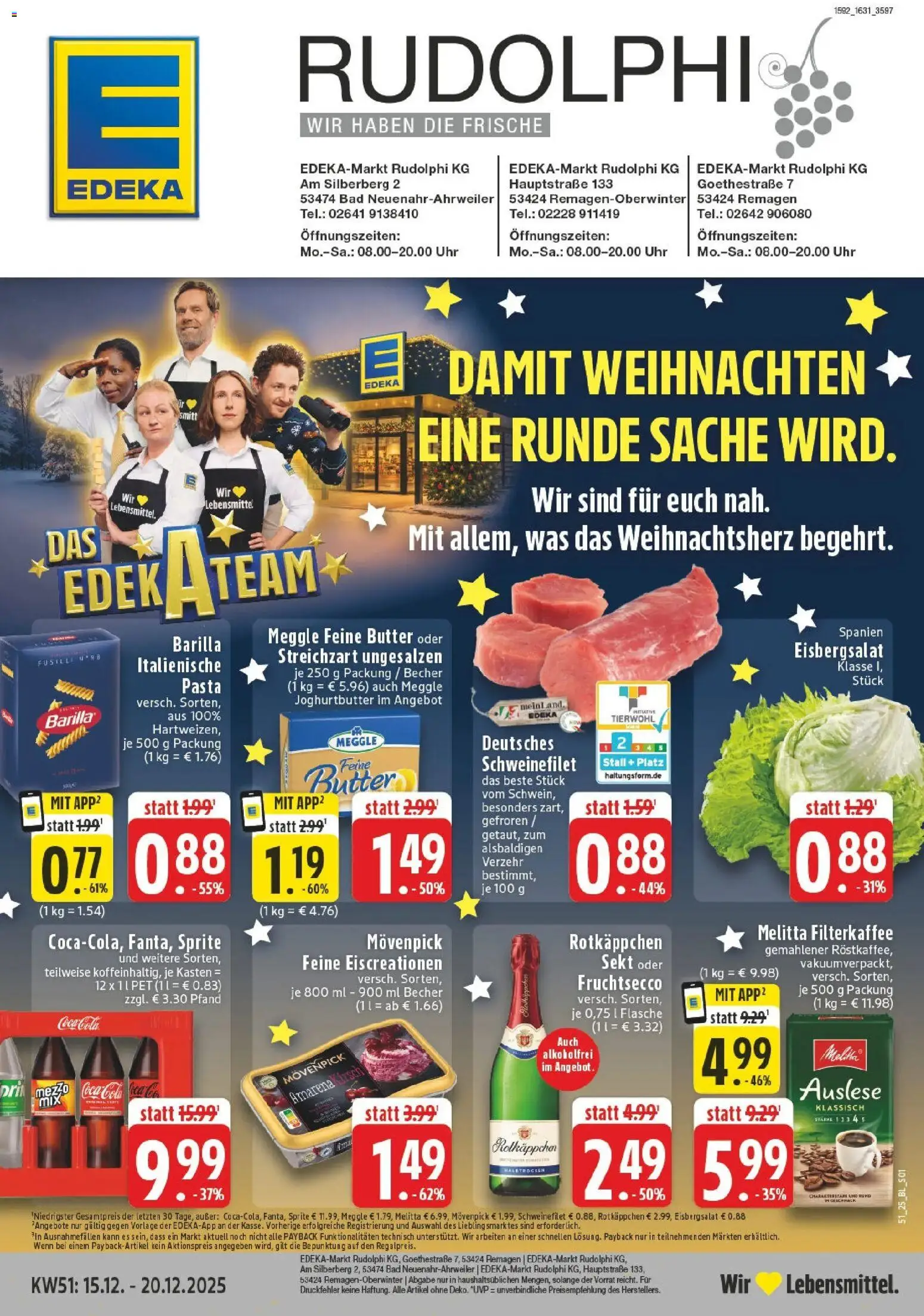Vorschau von dem Prospekt des Geschäftes Edeka, gültig ab dem 15.12.2025