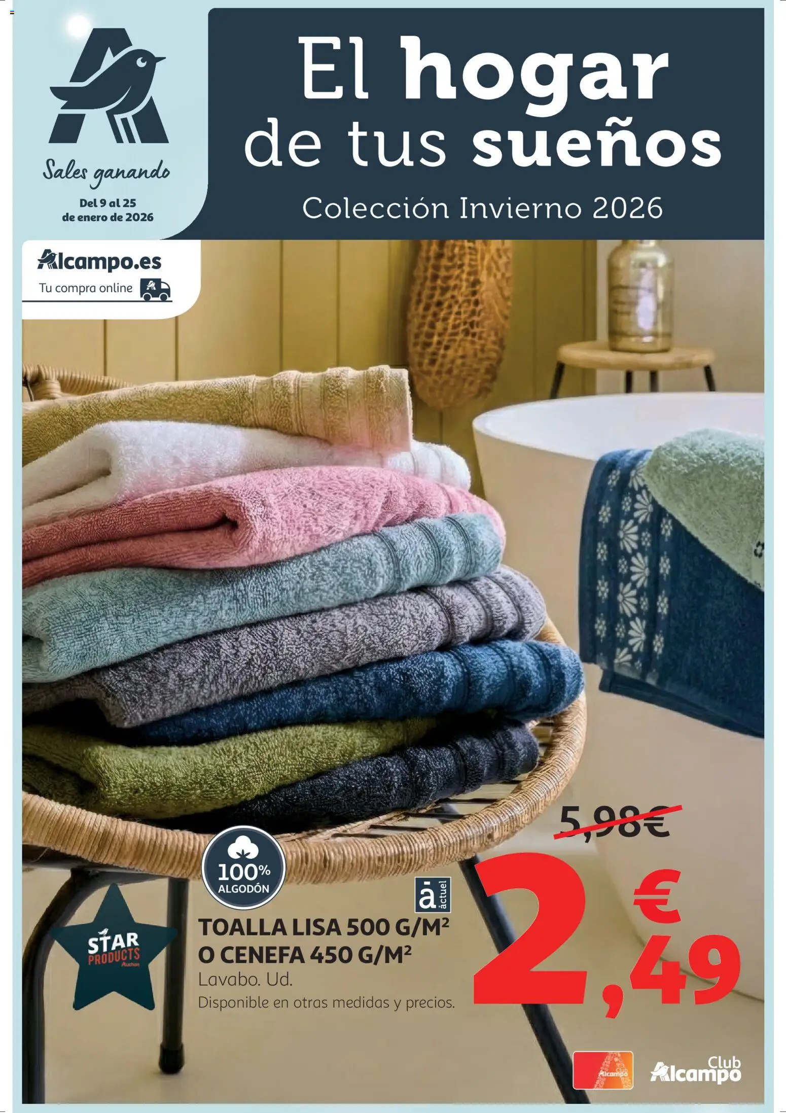 Vista previa del folleto de la tienda Alcampo válido desde el 09/01/2026 