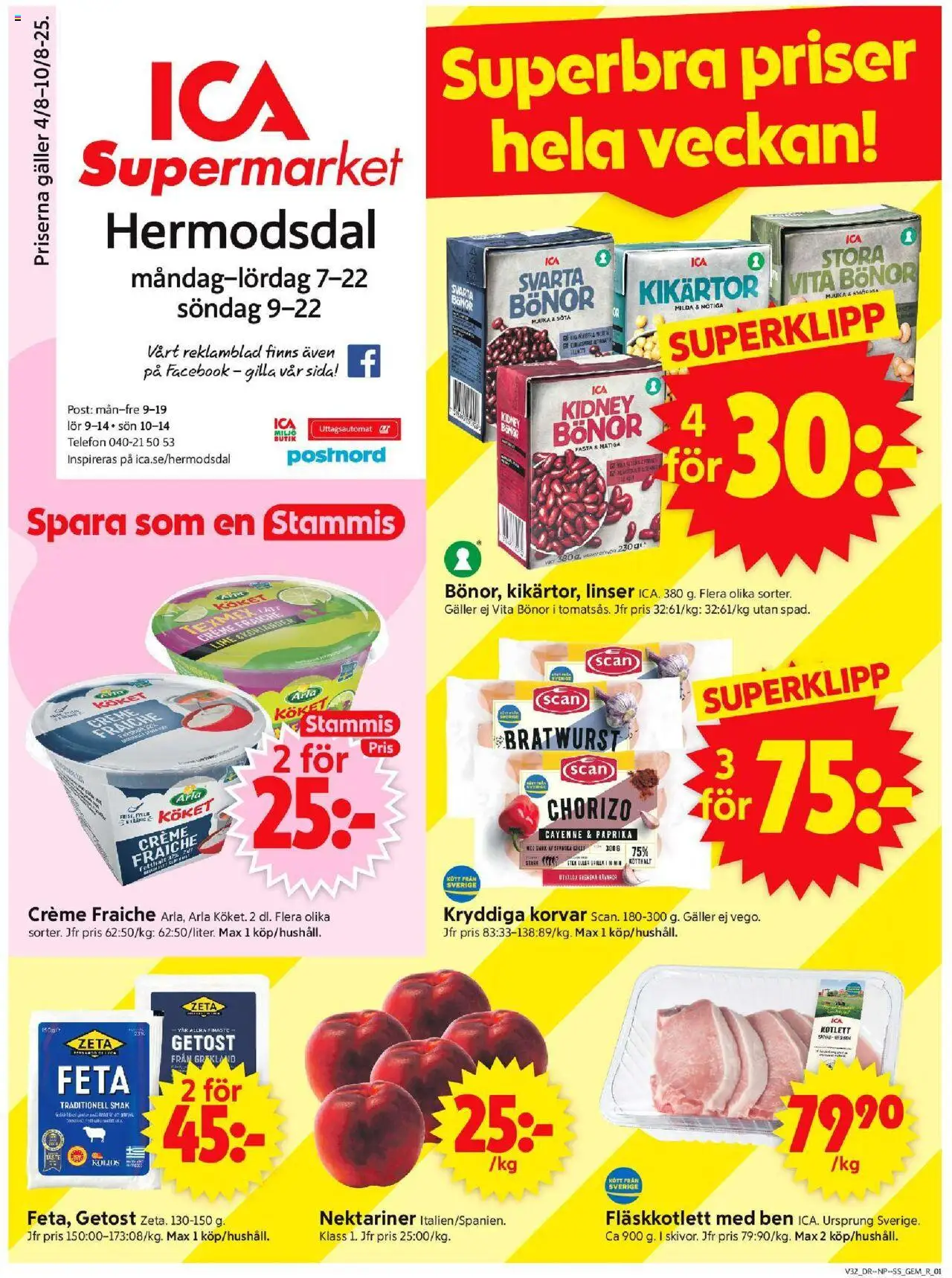 Malmö är giltig 04/08 2025 > Veckans Erbjudanden gäller från 04/08/2025 till 10/08/2025 sidnummer 1