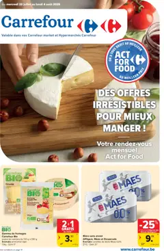 Prévisualisation de Hypermarchés - Market Spécial Act For Food du magasin Carrefour formulaire valide 23/07/2025