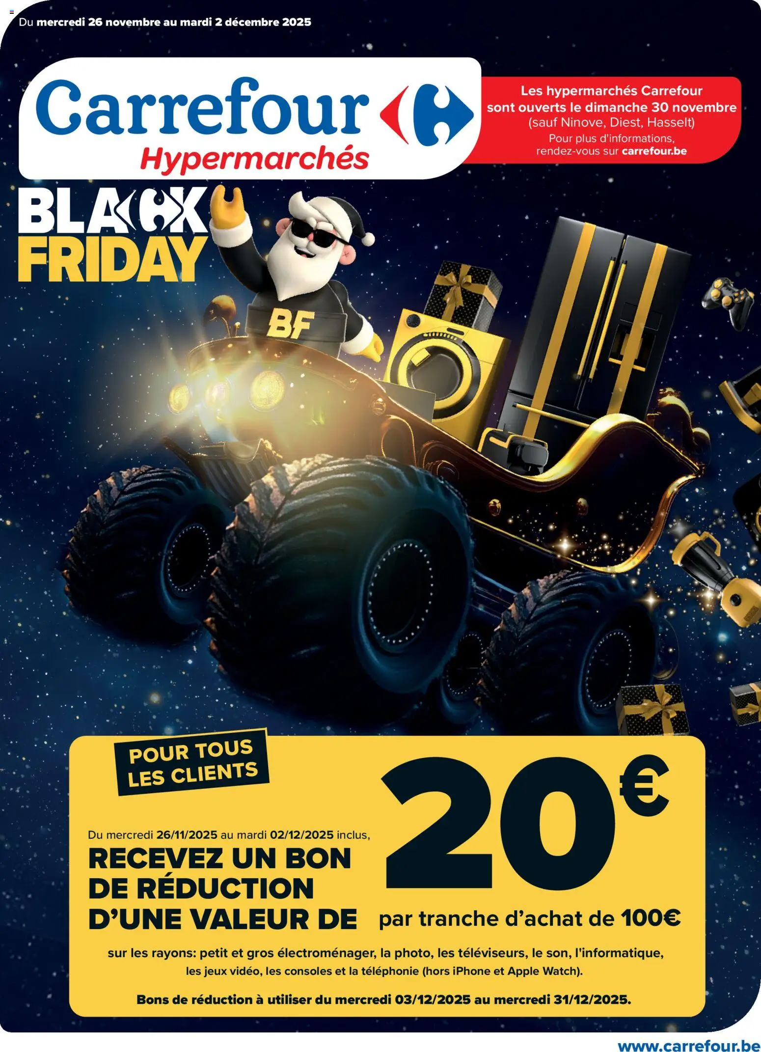 Voorbeeld van Black Friday van winkel Carrefour geldig vanaf 26/11/2025