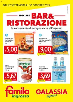 Anteprima dell'opuscolo Volantino Bar & Ristorazione dal negozio Galassia valido da 22/09/2025
