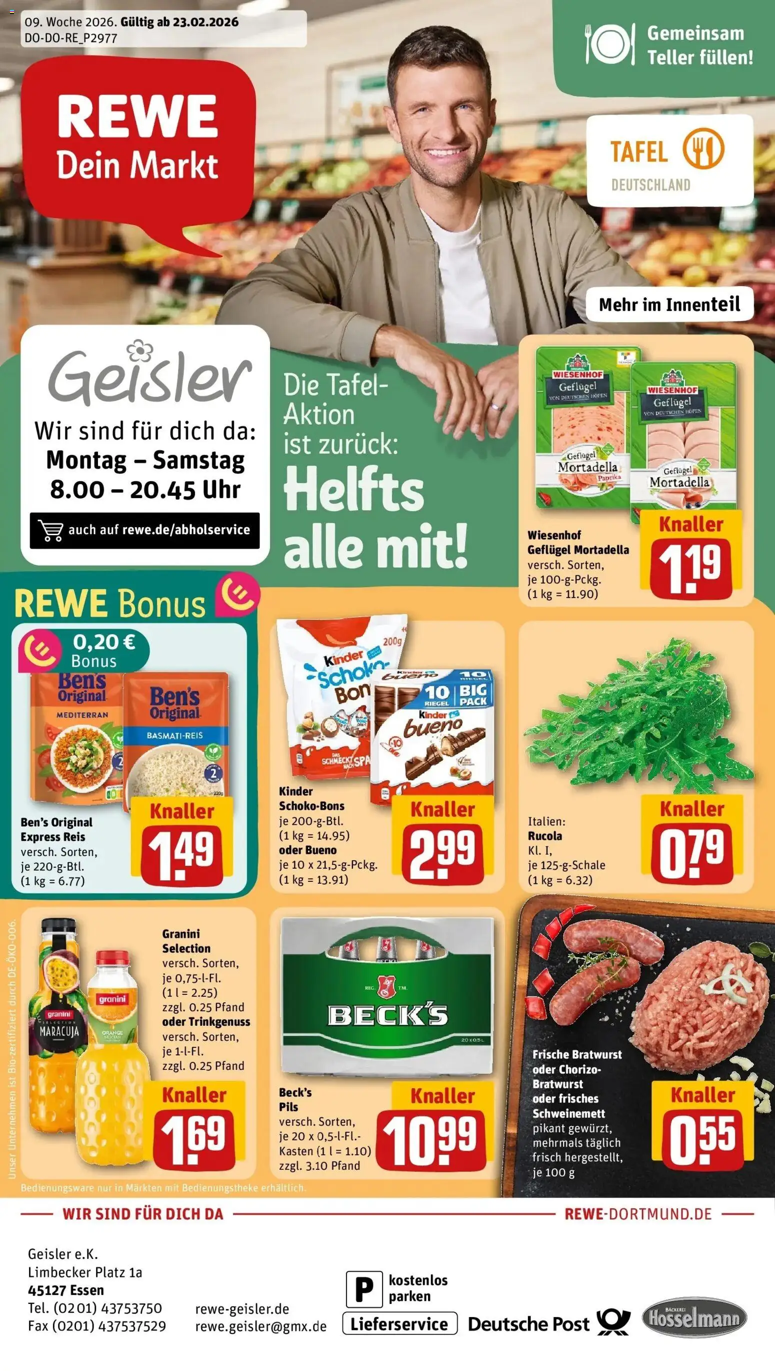 Vorschau von dem Prospekt des Geschäftes Rewe, gültig ab dem 22.02.2026