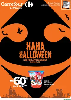Prévisualisation de Catalogue Halloween du magasin Carrefour contact formulaire valide 21/10/2025