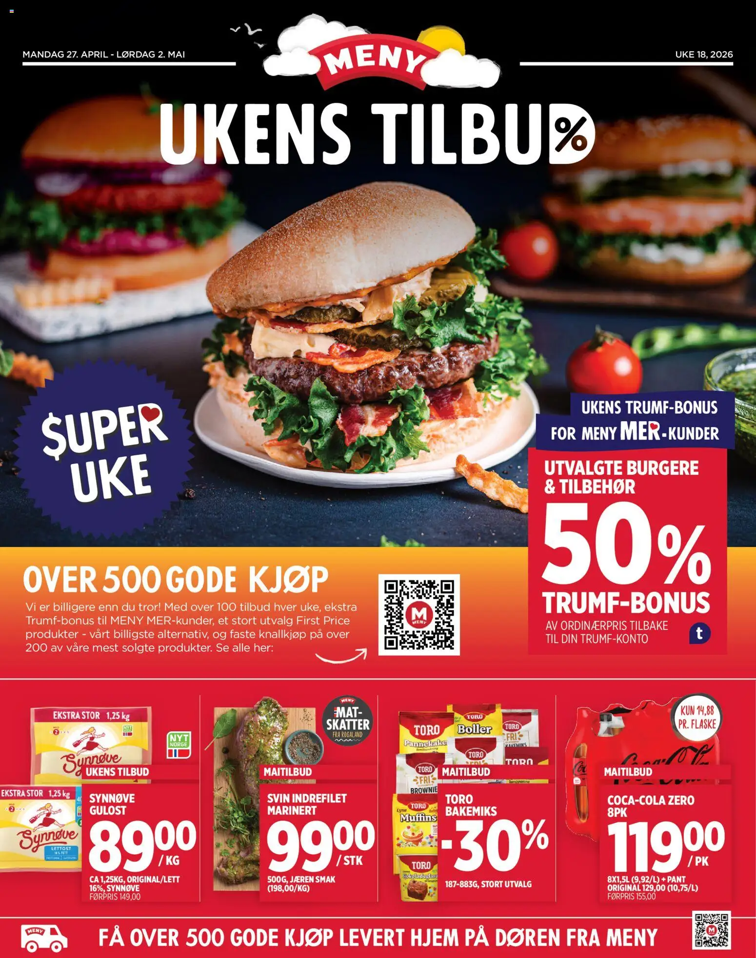 Forhåndsvis Meny kundeavis fra butikk Meny gyldig fra 27/04/2026