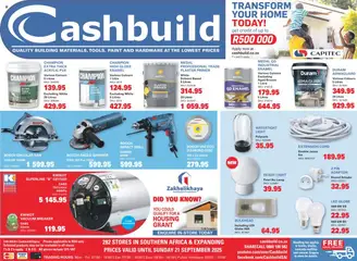 Preview of Cashbuild flyer valid from 04/09/2025