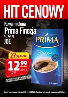 Pogląd gazetki "Promocja - Kawa Mielona Prima Finezja" ze sklepu Prim Market ważnej od 30.10.2025