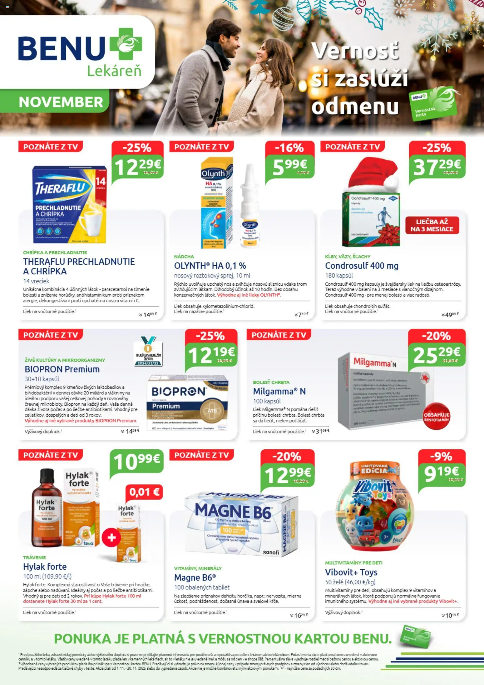 Náhľad BENU Lekáreň letáku platného od 01.11.2025