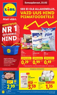 Lidl kliendilehe eelvaade alates 23.02.2026