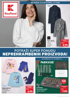 Pregled letka Split-Ravne njive trgovine Kaufland vrijedi od 21.01.2026
