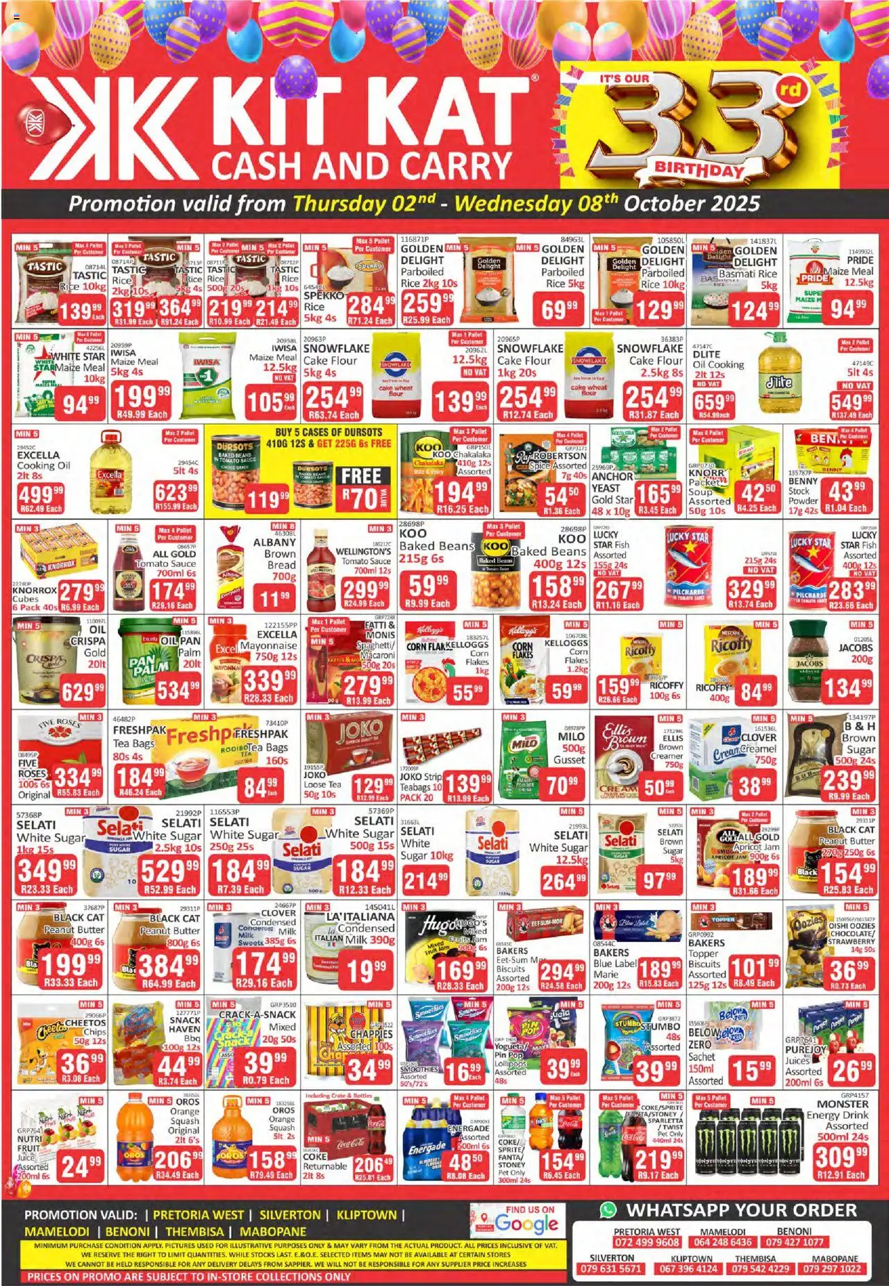 KIT KAT Cash & Carry Specials from 02/10 - 08/10/2025 > Promotions