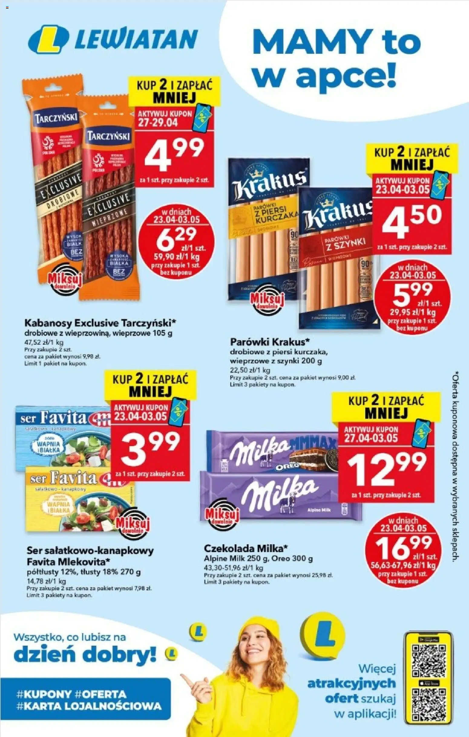 Pogląd gazetki "Lewiatan gazetka - Mamy to w apce" ze sklepu Lewiatan ważnej od 23.04.2026
