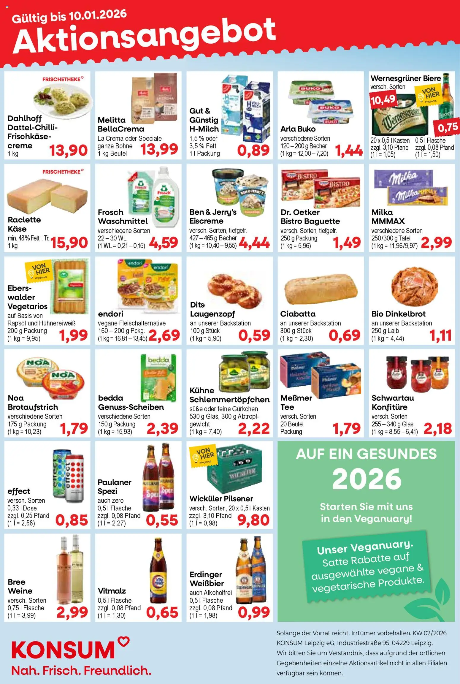 Vorschau von dem Prospekt des Geschäftes KONSUM Leipzig, gültig ab dem 05.01.2026