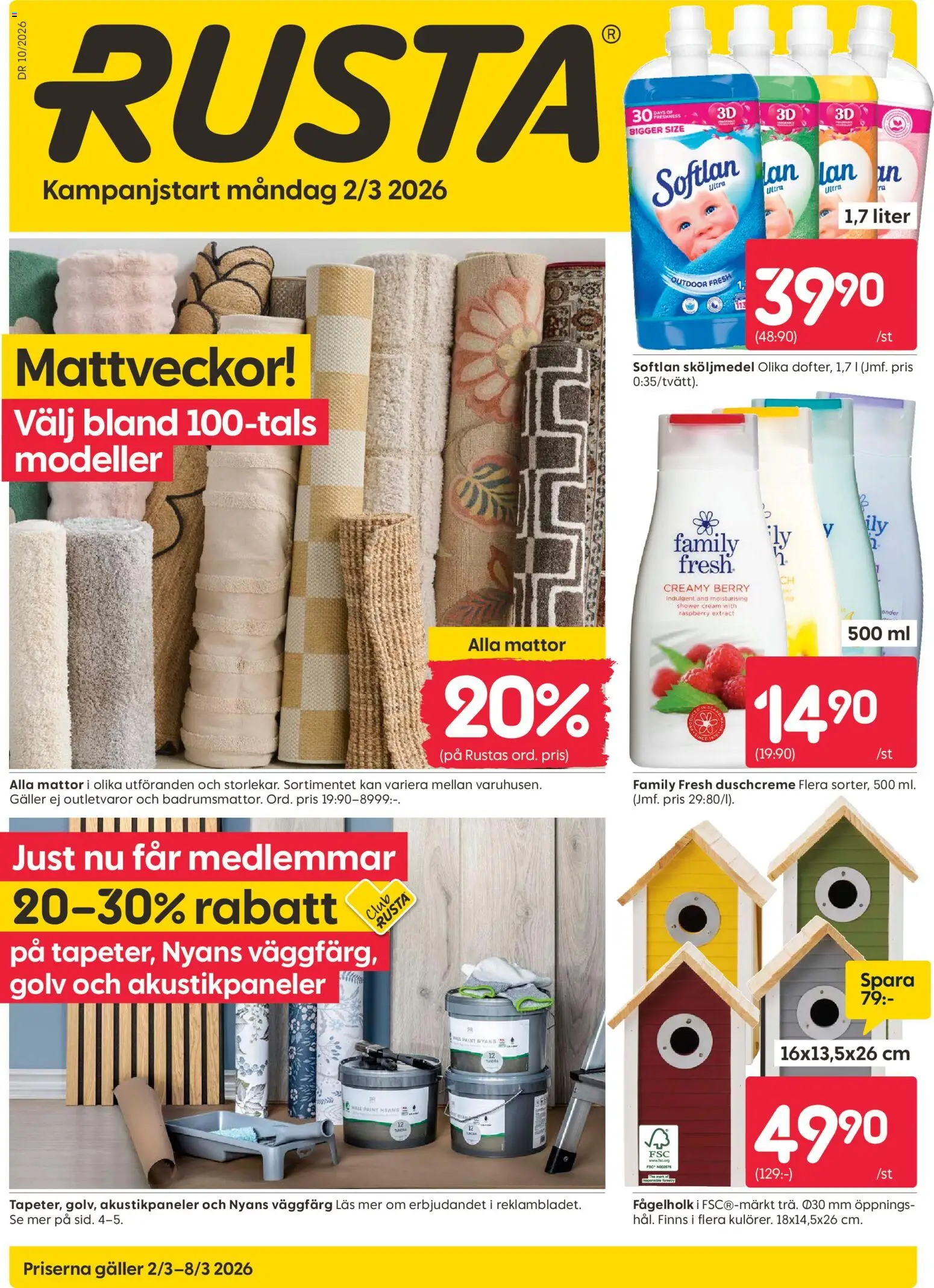 Förhandsgranska reklamblad Rusta erbjudanden från butik Rusta gäller från 02/03/2026