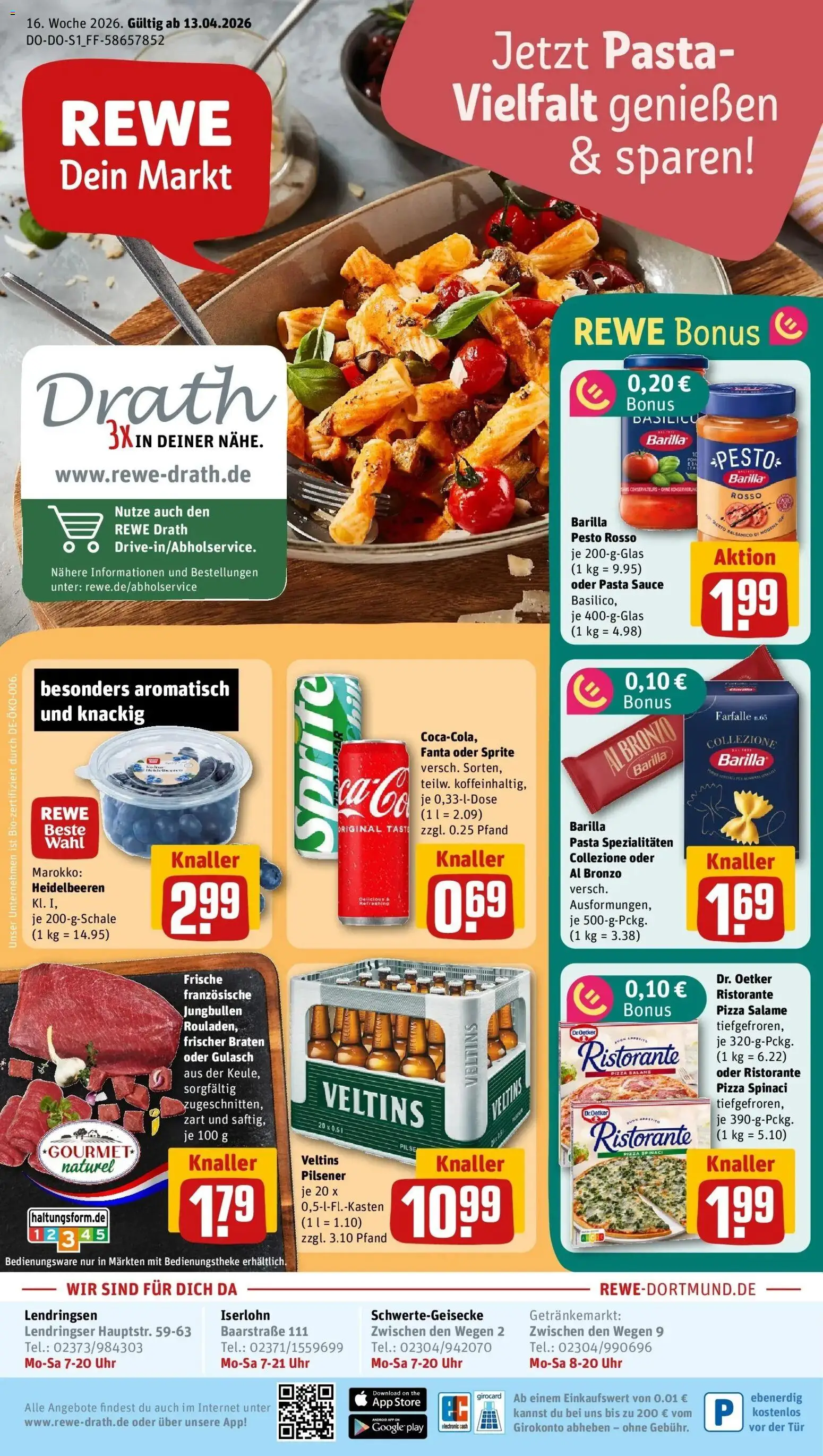 Vorschau von dem Prospekt des Geschäftes Rewe, gültig ab dem 12.04.2026