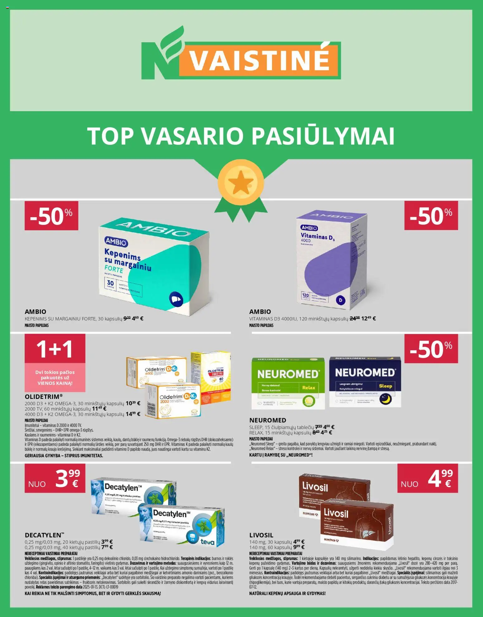 Norfa vaistinė parduotuvės leidinio Leidinys galiojančio nuo 2026.02.01 peržiūra