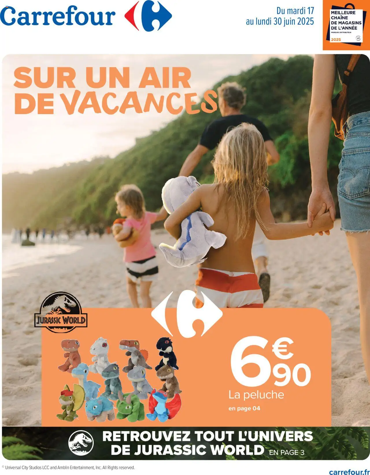 Sur un air de vacances de la boutique Carrefour valable du 17/06/2025 - Page numéro 1 - Peluche, Distributeur