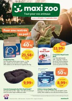 Prévisualisation de Catalogue du magasin Maxi ZOO formulaire valide 29/08/2025