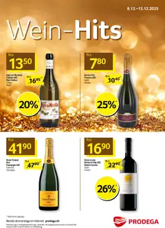 Vorschau des Merkblatts Aktionen Wein-Hits vom Shop Prodega gültig von 08.12.2025 bis 13.12.2025