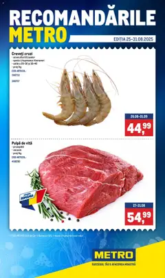 Previzualizarea de cataloage: Metro Catalog nou valabil de la 25.08.2025