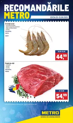 Previzualizarea de cataloage: Metro Catalog nou valabil de la 25.08.2025