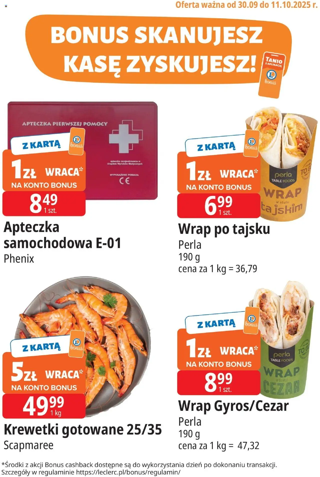 E.Leclerc Warszawa Jerozolimskie kupony dodatkowe od 30.09.2025 - Nowa Gazetka - Numer strony 1