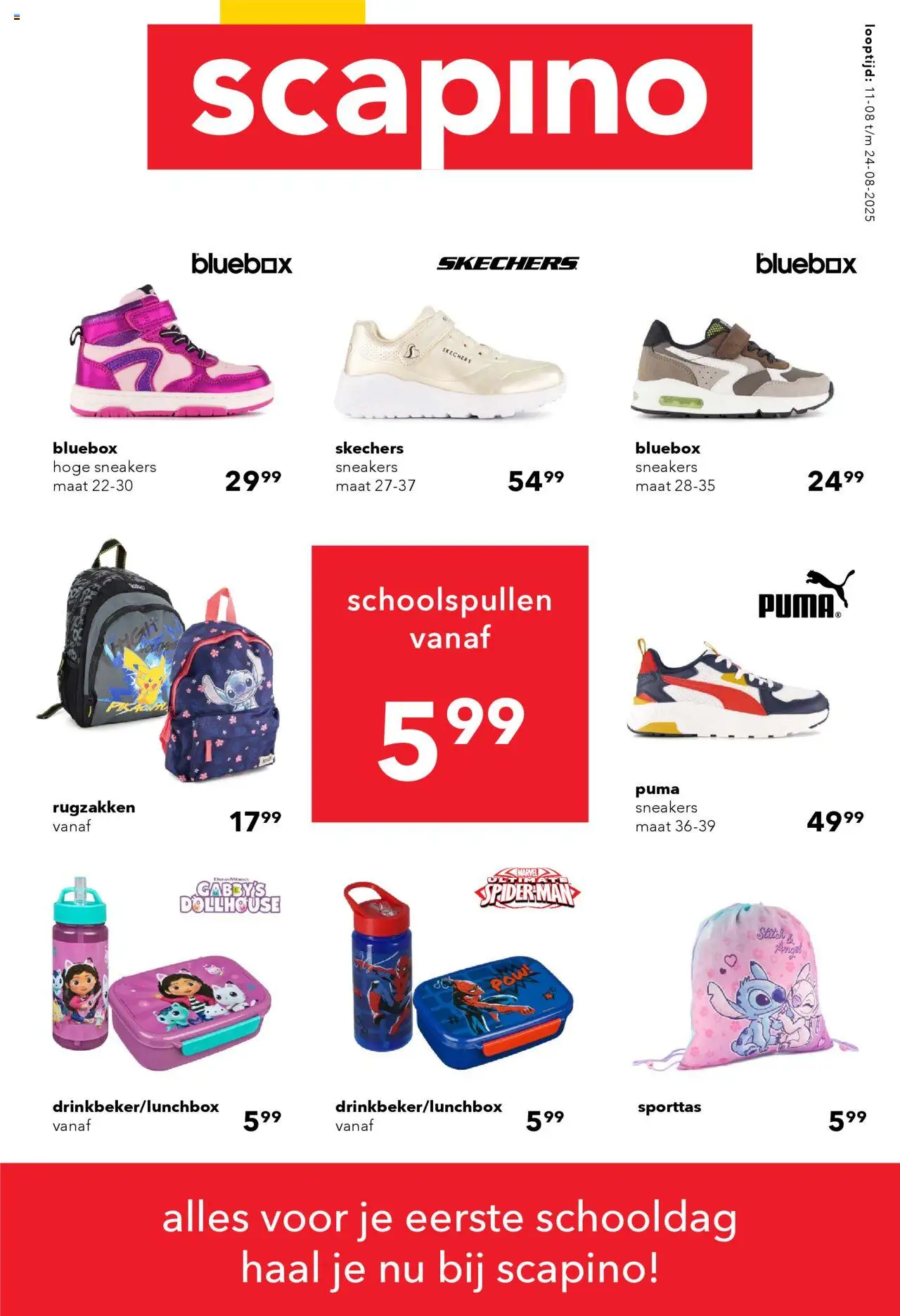 Scapino shop Back 2 school geldig vanaf 11-08-2025 - Paginanummer 1