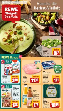 Vorschau von dem Prospekt des Geschäftes Rewe, gültig ab dem 19.10.2025