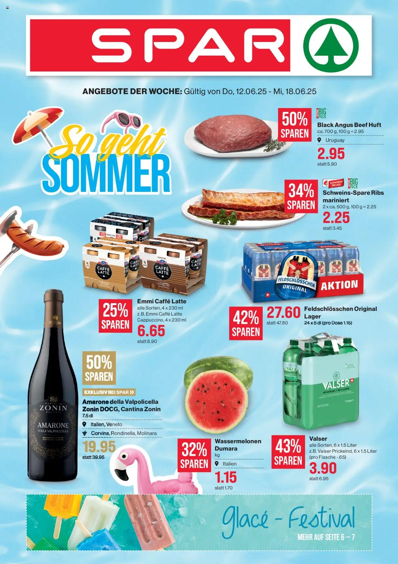 SPAR Aktionen ab 12.06.2025 - Seitennummer 1 - Spare Ribs, Glace
