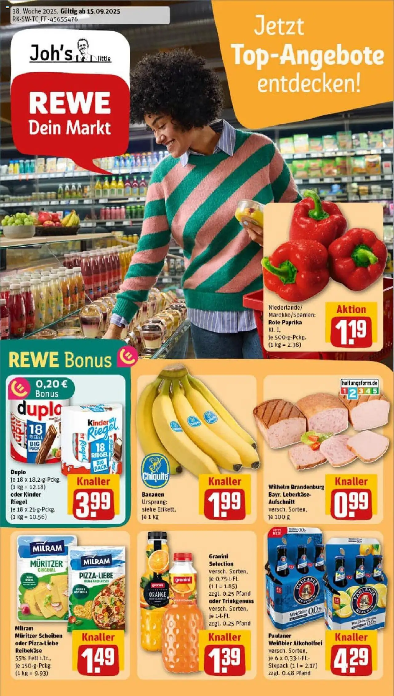 REWE Prospekt ab 14.09.2025 nächste Woche - Prospekt Mannheim / Rheinau	