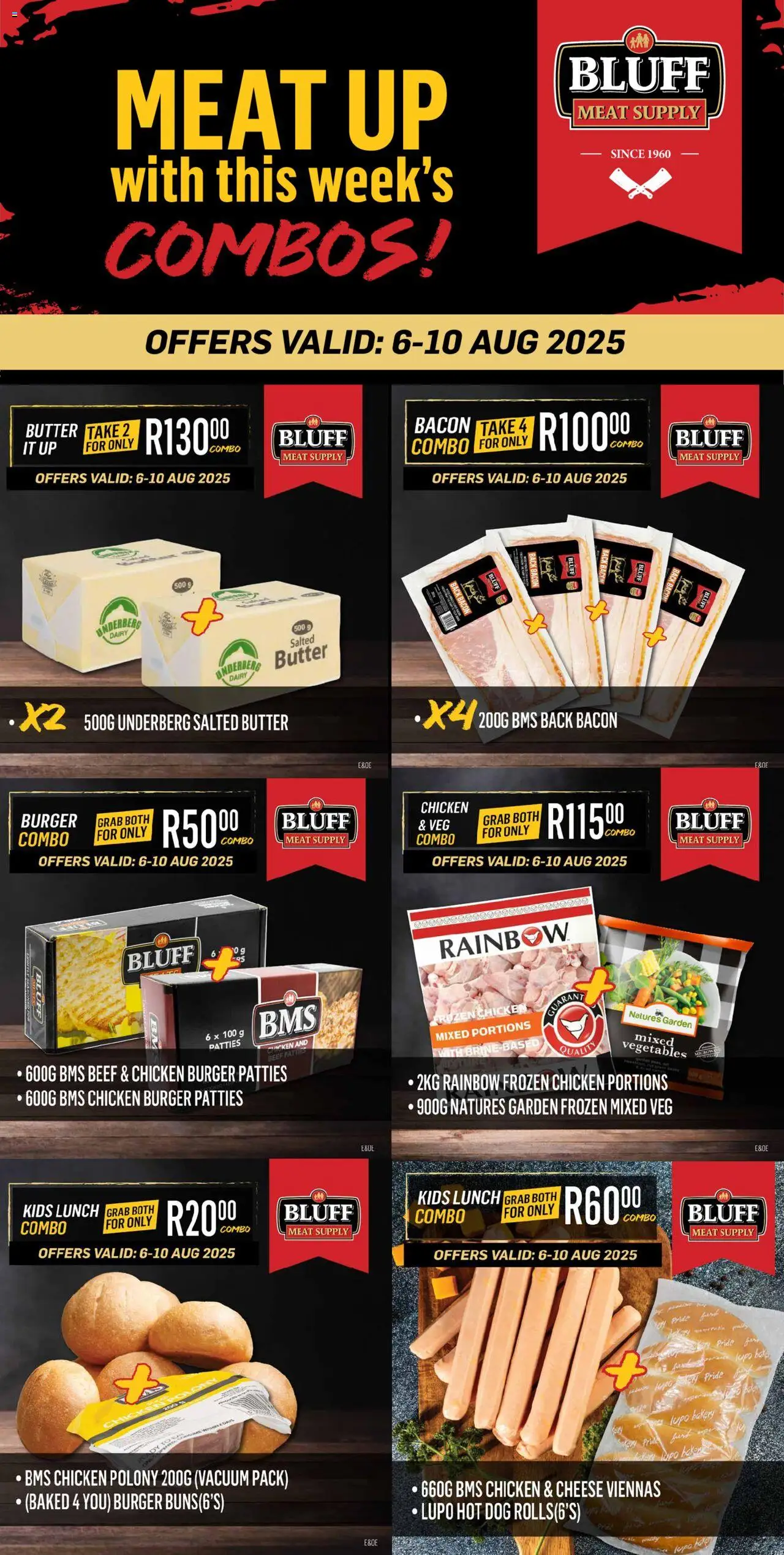 Bluff Meat Supply MEAT UP with this week’s COMBOS! from 06/08 - 10/08/2025 > Promotions