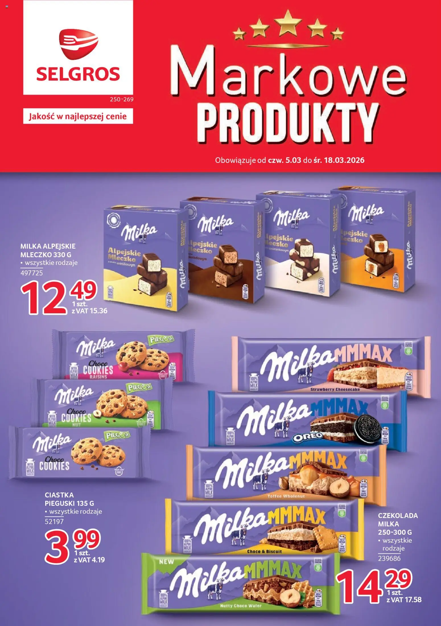 Pogląd gazetki "Selgros cash&carry gazetka - Markowe produkty" ze sklepu Selgros cash&carry ważnej od 05.03.2026