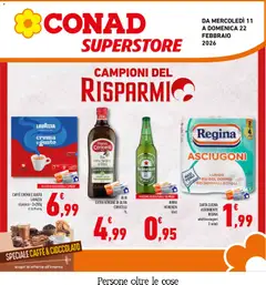 Anteprima dell'opuscolo Volantino Superstore Lazio dal negozio Conad valido da 11/02/2026