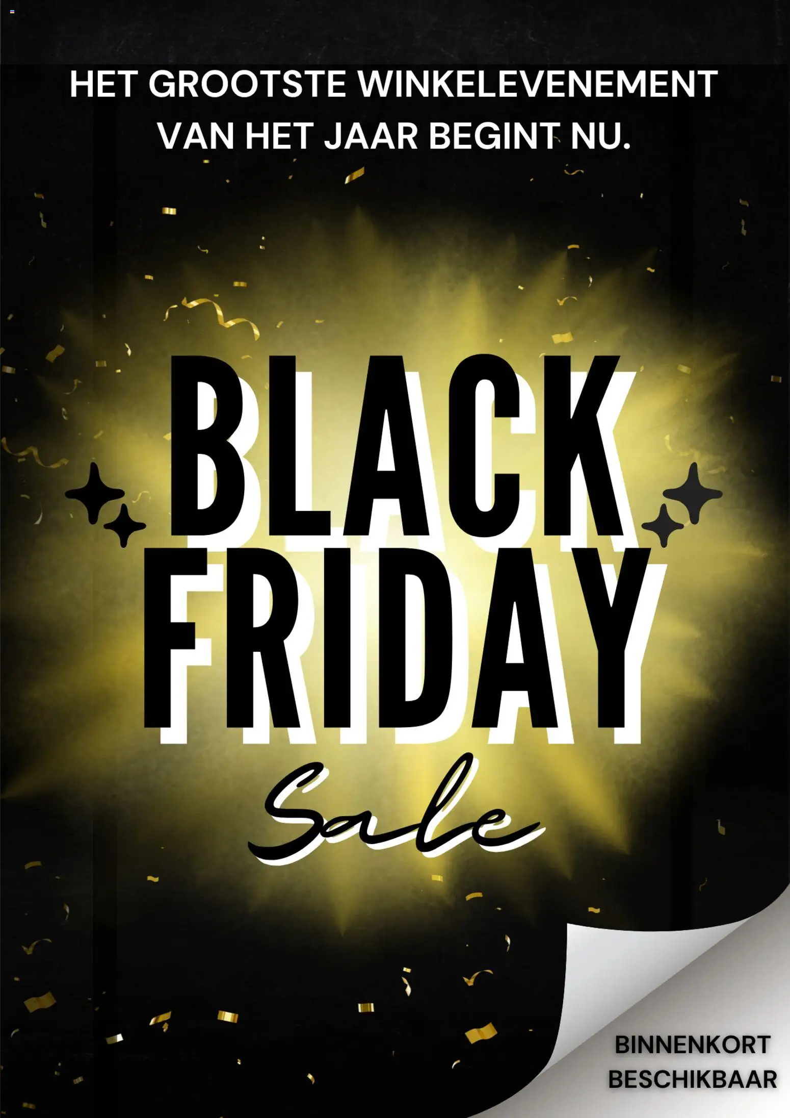 Voorbeeld van Black Friday - aankondiging van winkel Vanden Borre geldig vanaf 06/11/2025