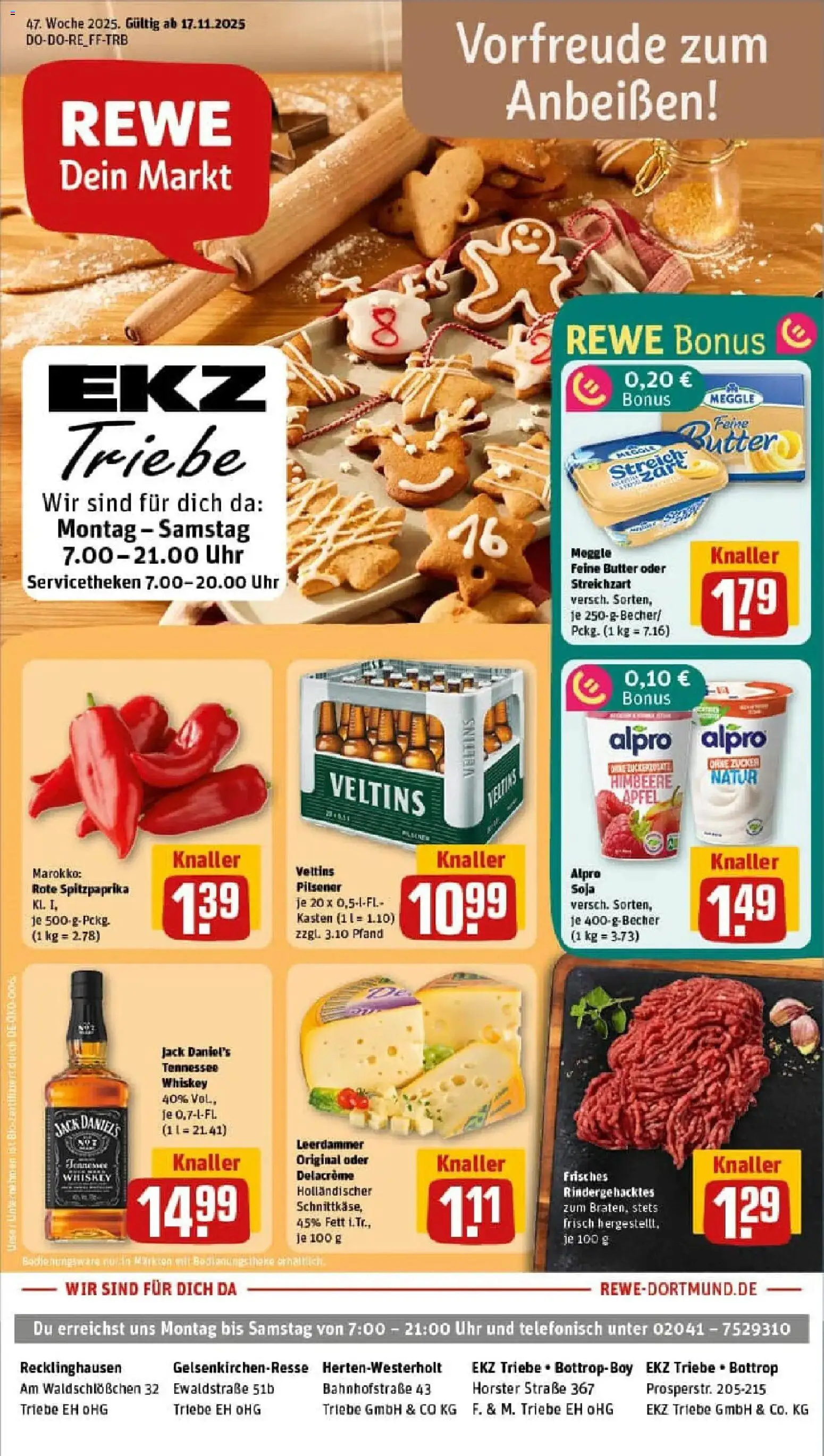 Vorschau von dem Prospekt des Geschäftes Rewe, gültig ab dem 17.11.2025