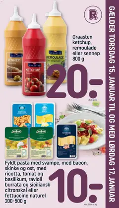 Eksempel på tilbudsavis Indstik fra butik Rema 1000 gyldig fra 15/01/2026
