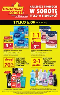 Pogląd gazetki "Najtańsza sobota" ze sklepu Biedronka ważnej od 06.09.2025