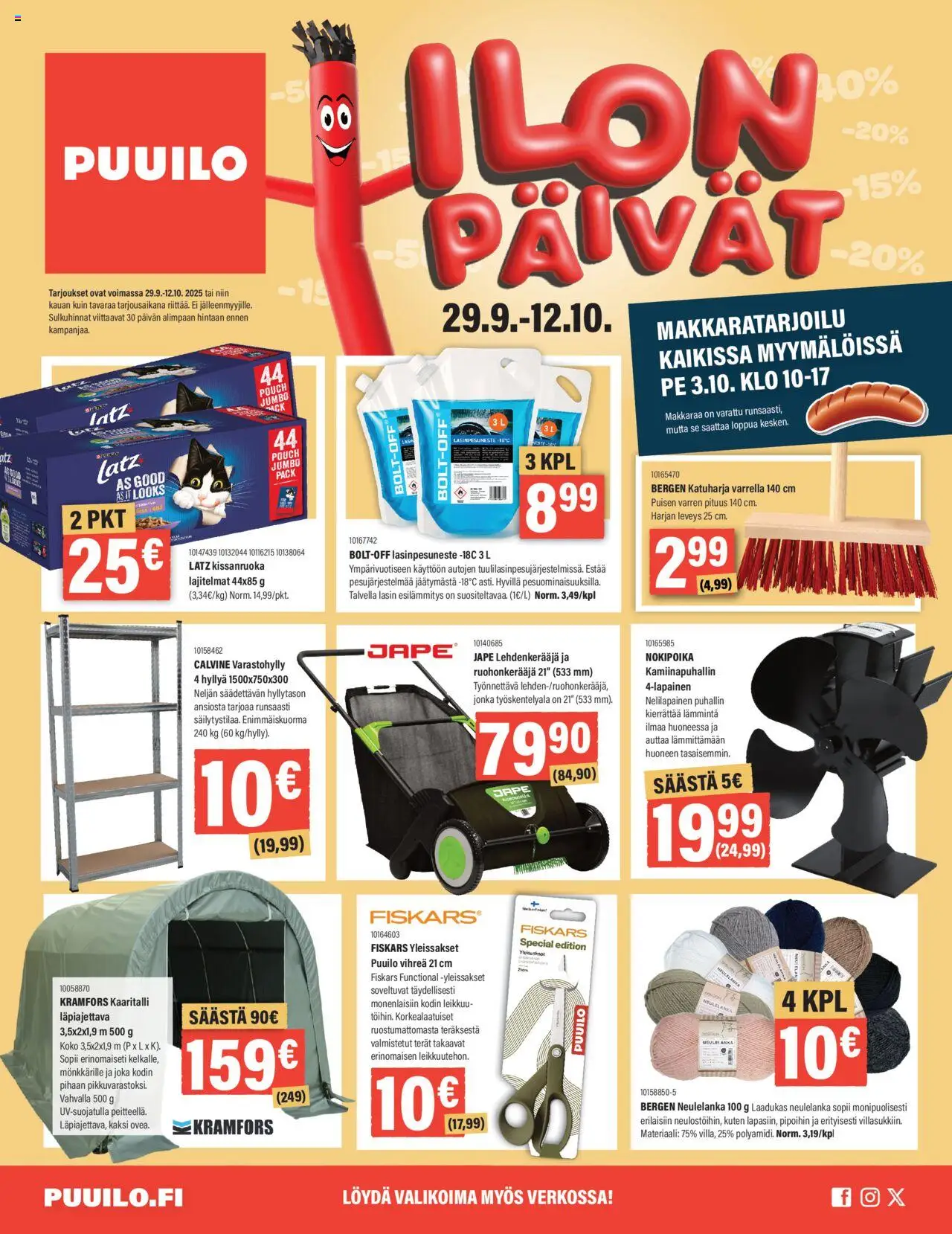Puuilo-kaupan Tarjoukset voimassa 29/09/2025 - Sivulla 1
