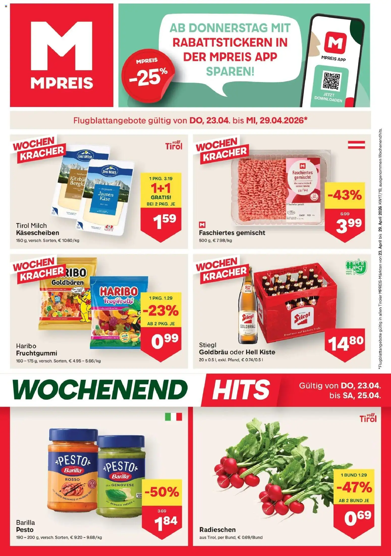 Vorschau der Angebote: MPREIS MPREIS Pfunds gültig ab 23.04.2026