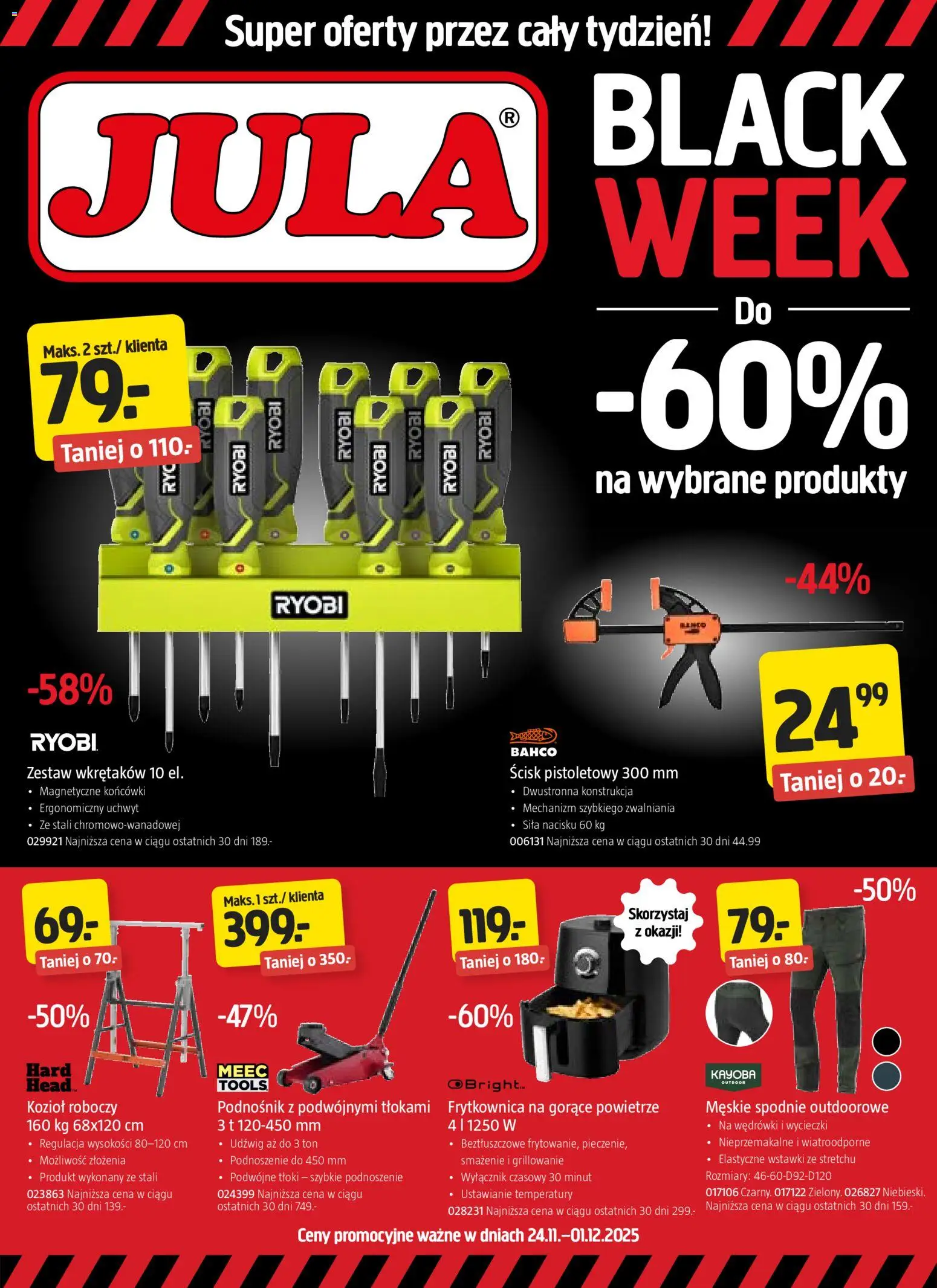 Pogląd gazetki "Black Friday" ze sklepu Jula ważnej od 24.11.2025