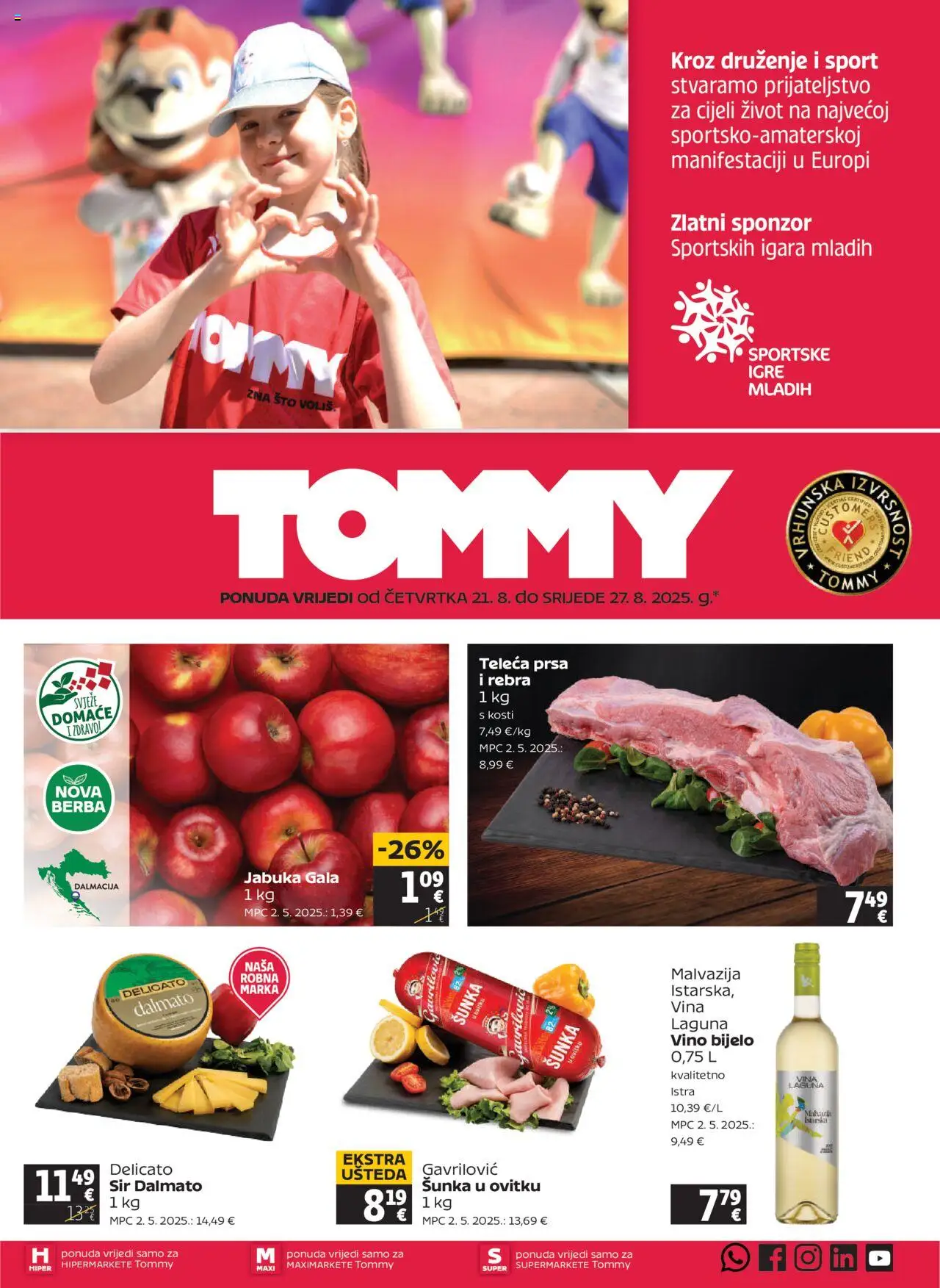 Tommy aktualni Katalog vrijedi od 21.08.2025 - tjedna akcija broj stranice 1
