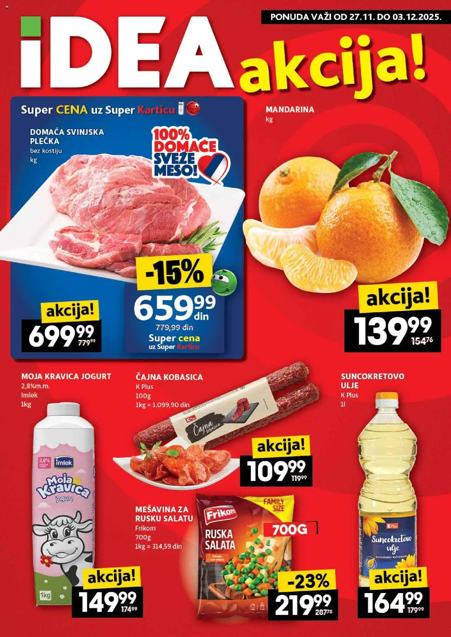 Pregled Idea kataloga - važi od 27.11.2025