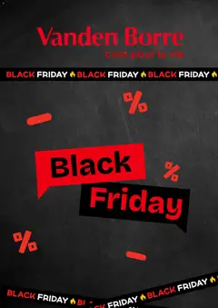 Voorbeeld van Black Friday van winkel Vanden Borre geldig vanaf 26/11/2025