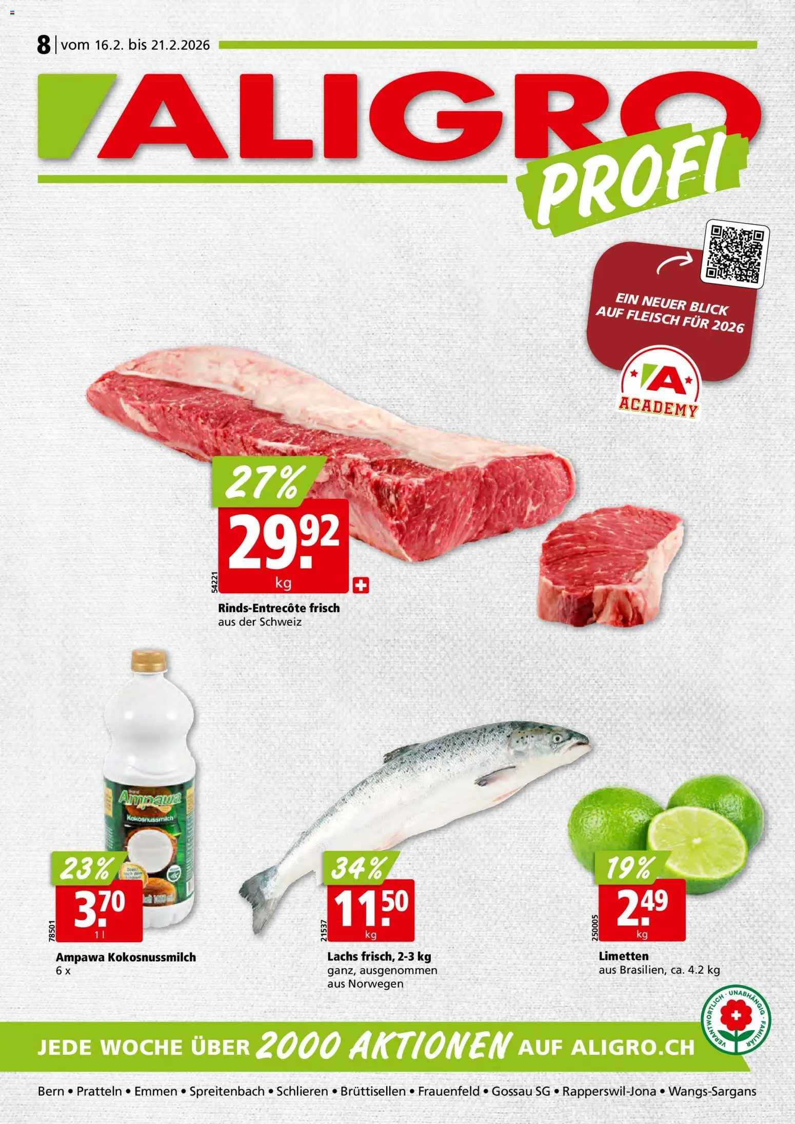 Vorschau des Merkblatts Aktionen vom Shop Aligro gültig von 16.02.2026 bis 21.02.2026