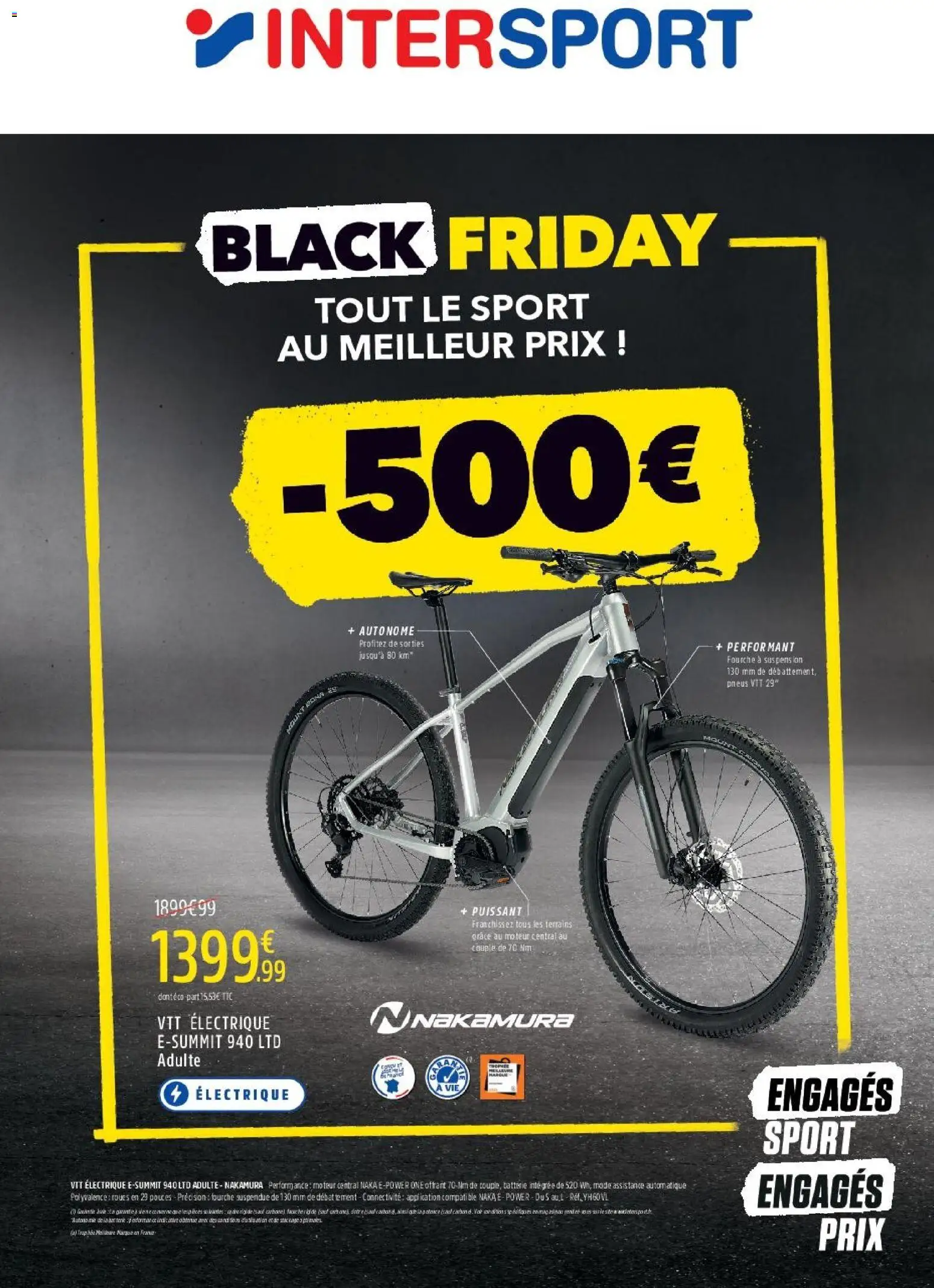 Voorbeeld van Black Friday van winkel Intersport geldig vanaf 20/11/2025