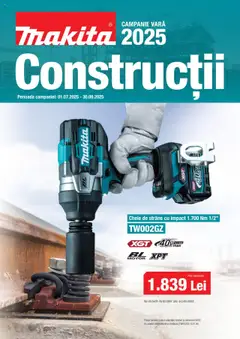 Previzualizarea de cataloage: Makita Catalog nou valabil de la 01.07.2025