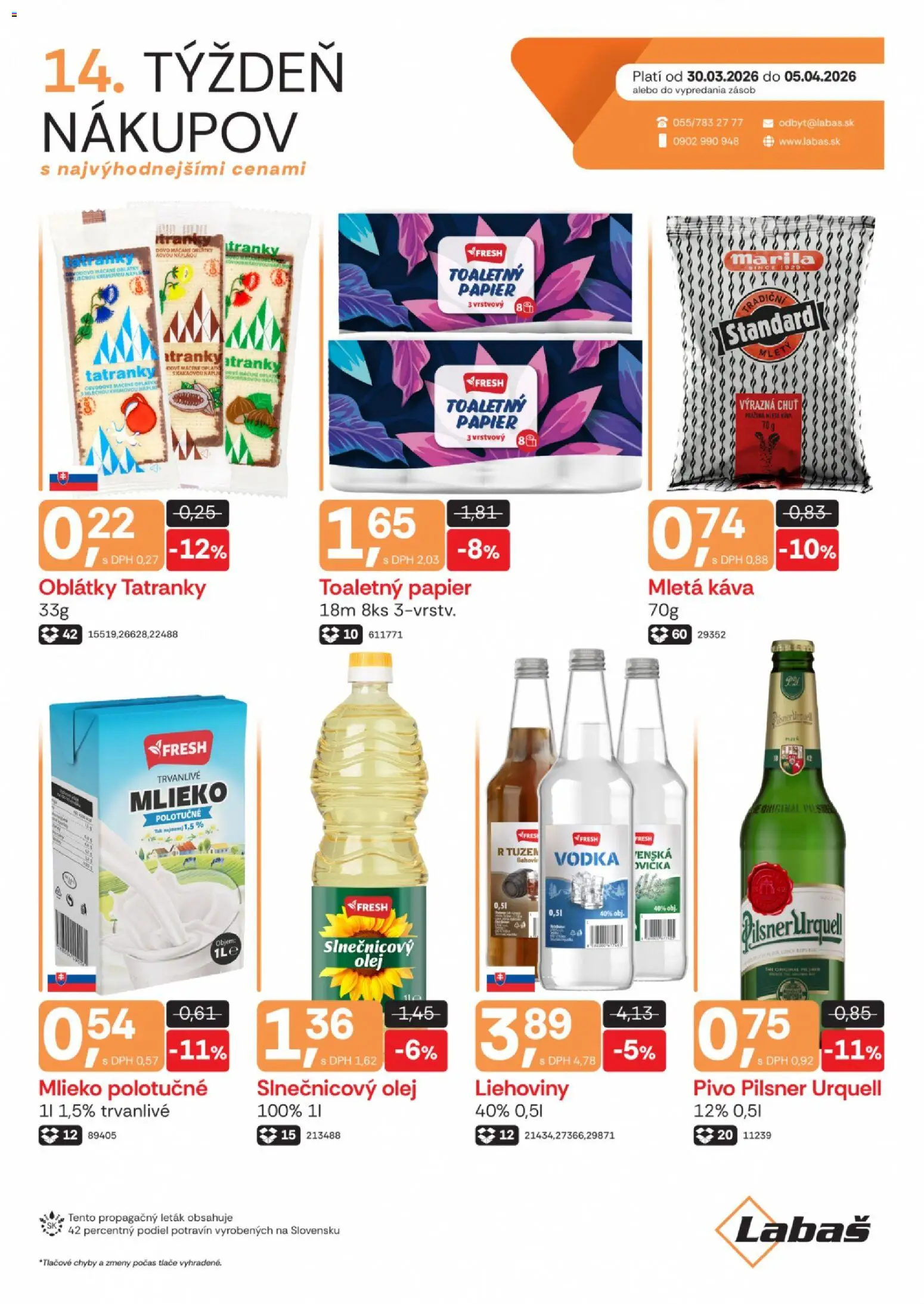 Náhľad Labaš letáku platného od 30.03.2026