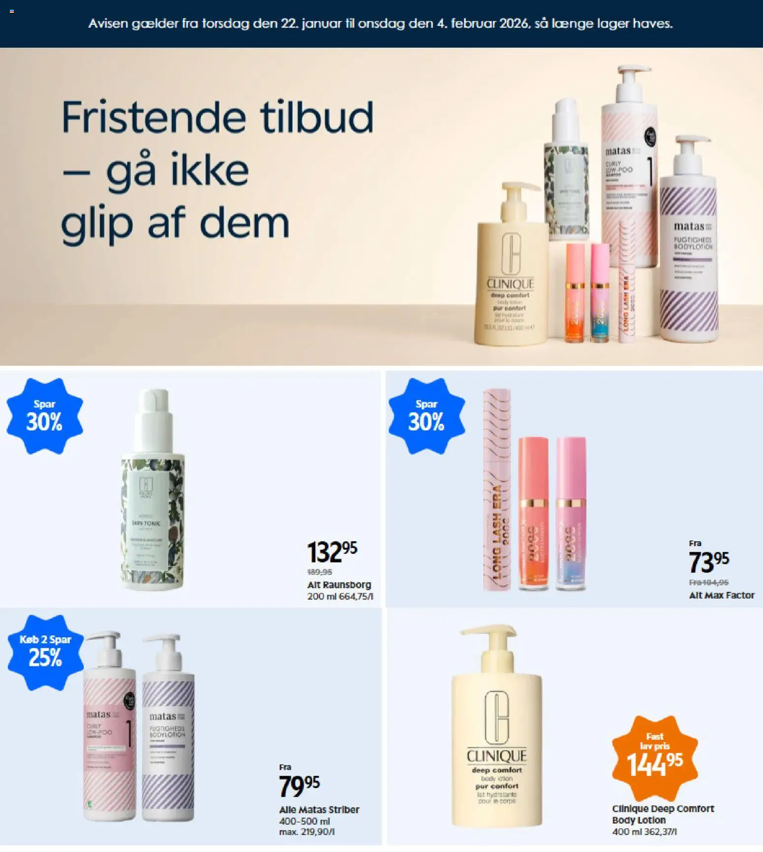 Eksempel på tilbudsavis Tilbudsavis fra butik Matas gyldig fra 22/01/2026