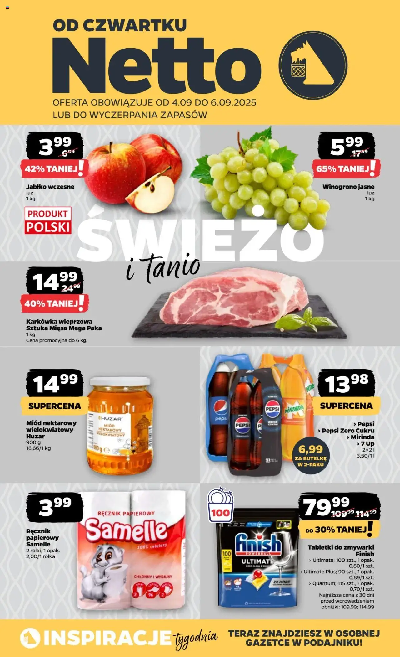 NETTO Gazetka spożywcza od 04.09.2025 - Nowa ulotka (PFD) - Numer strony 1