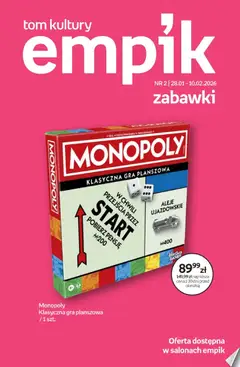Pogląd gazetki "Tom kultury - Zabawki" ze sklepu Empik ważnej od 28.01.2026